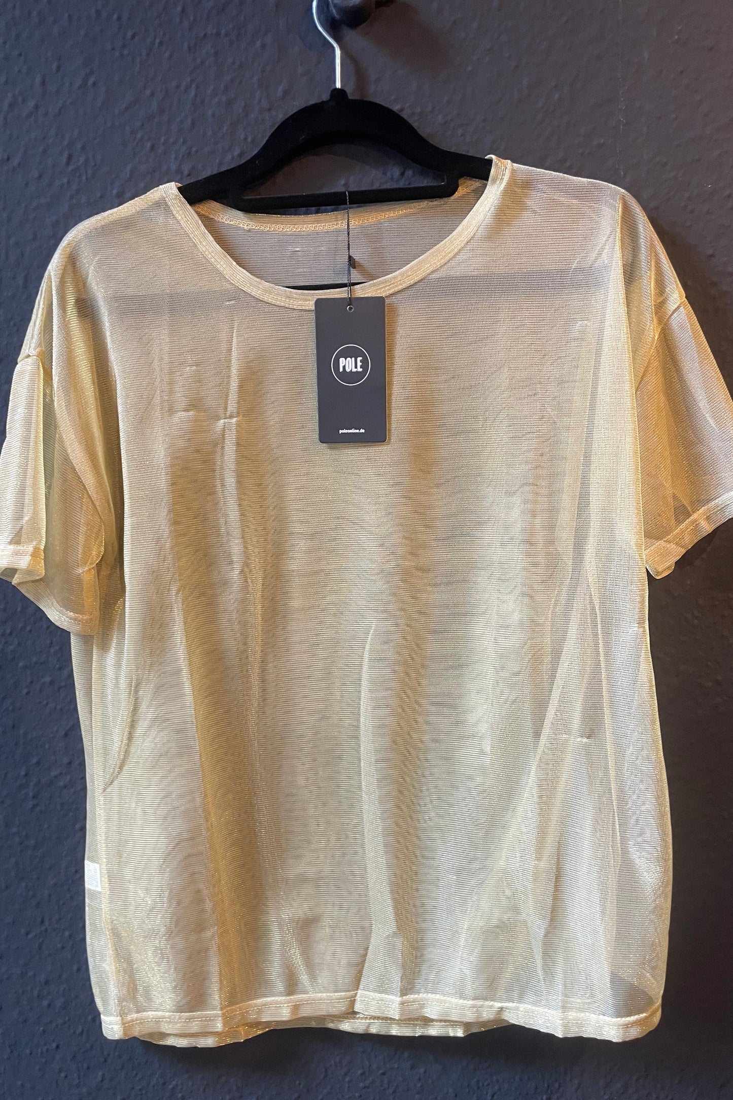 Transparent Glossy Round Neck T-shirt