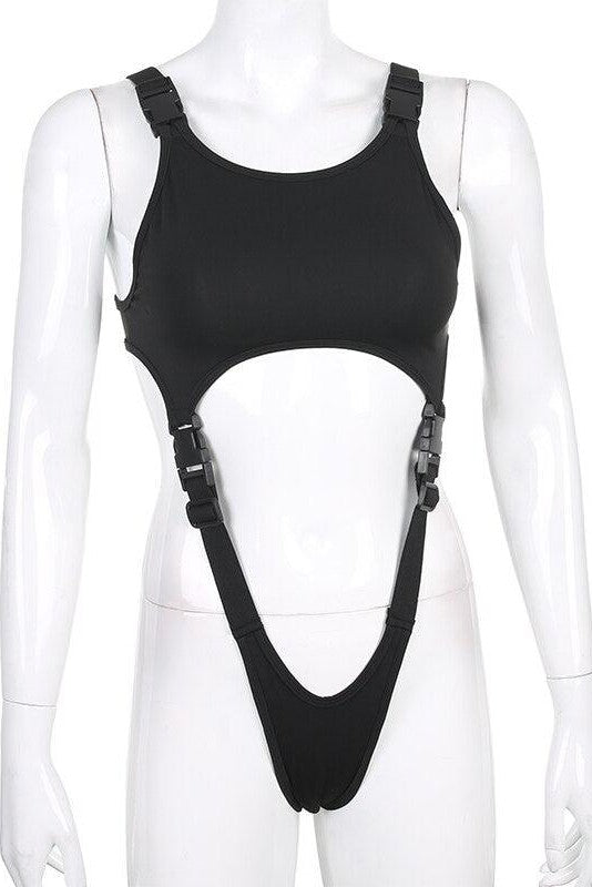 Cut Out Strap Bodysuit
