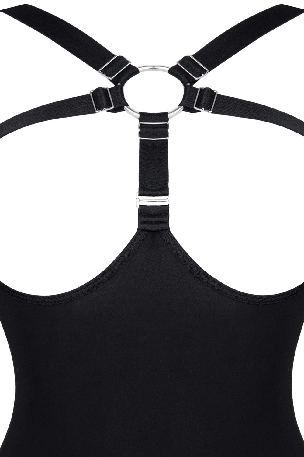 Black Rubber Band Bodysuit