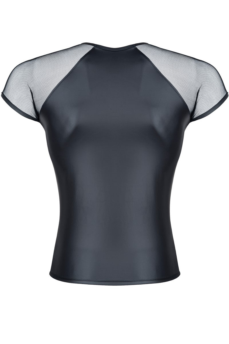 Black Mesh Shirt