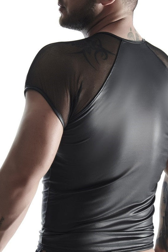 Black Mesh Shirt