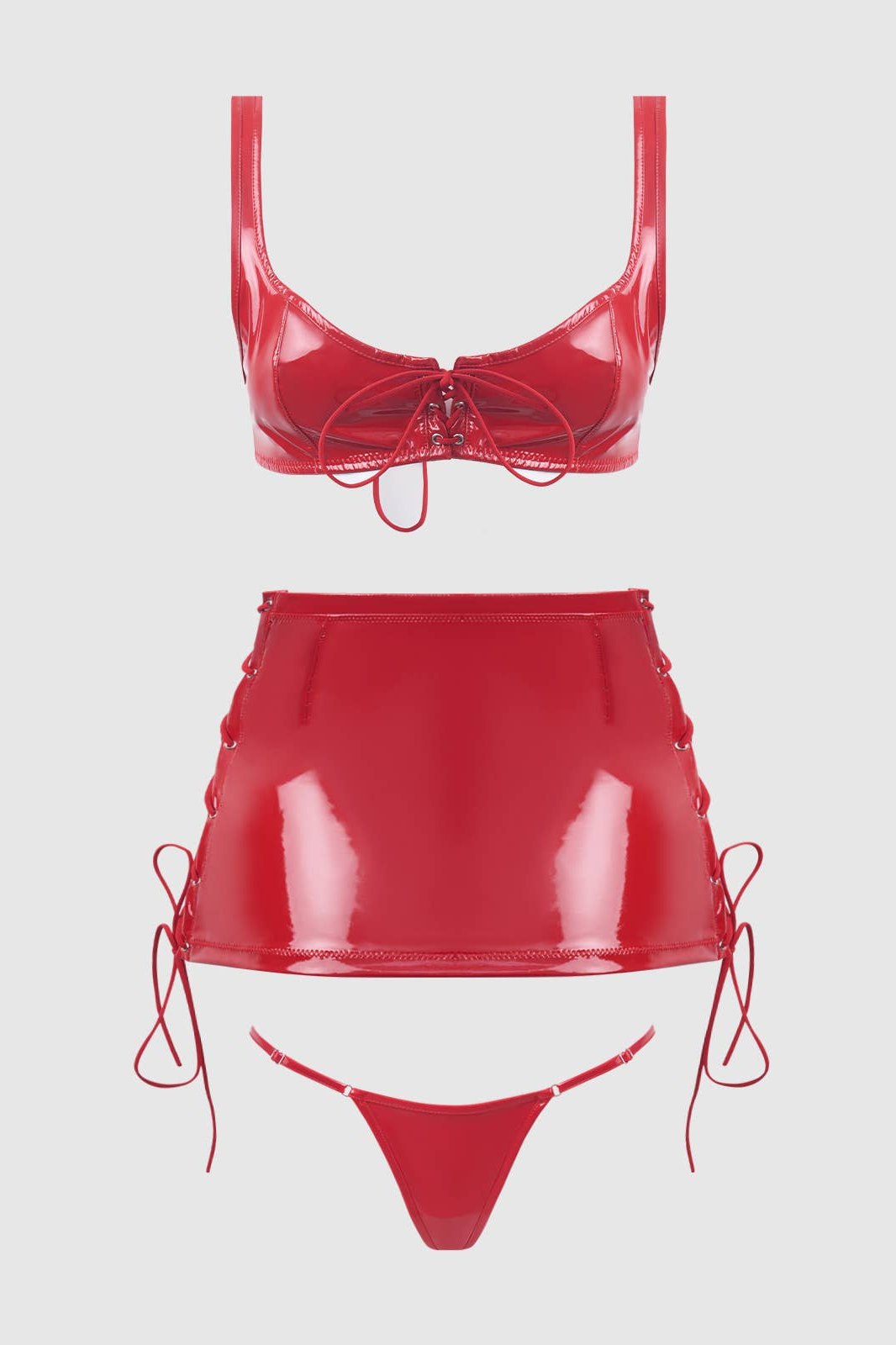 Trinity Vinyl Lace-Up Set