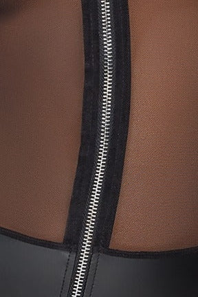 Matt Pantie Zipper Body
