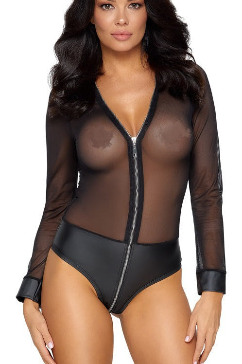 Matt Pantie Zipper Body