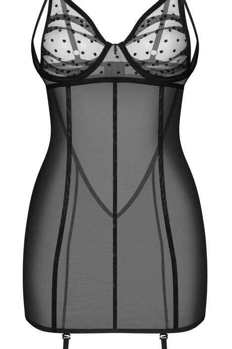 Front Suspender Lingerie Dress
