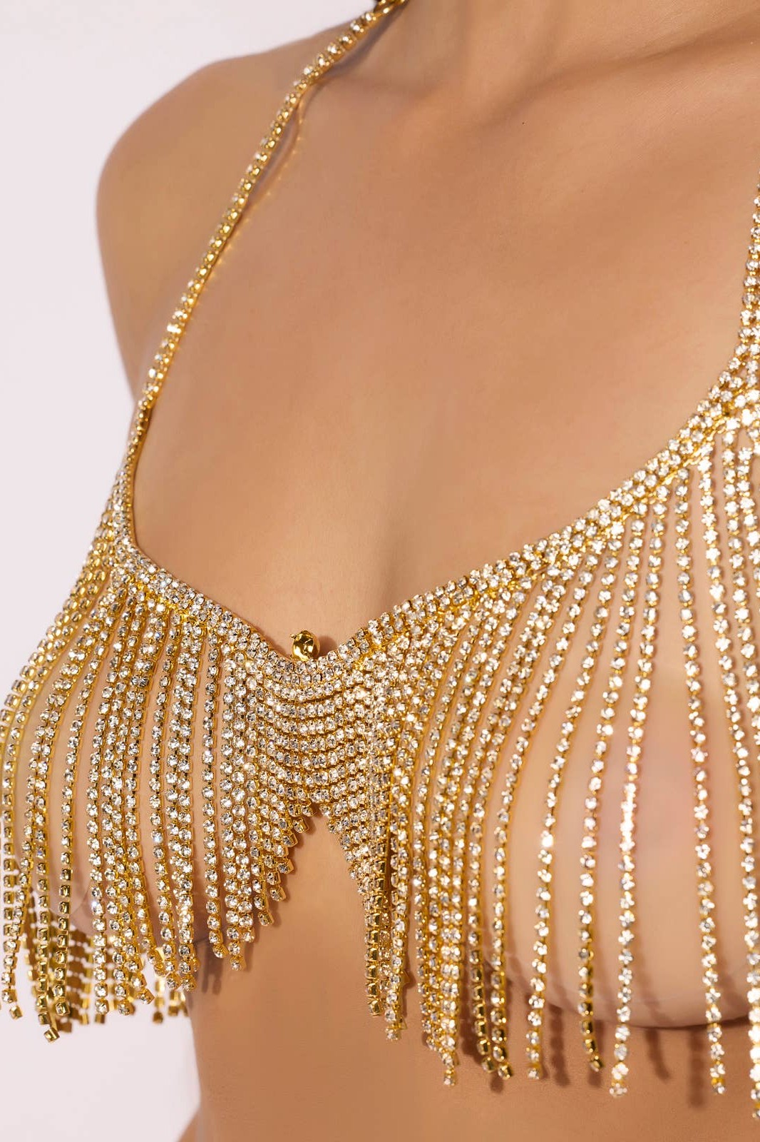 Dangle V-Neck Bra