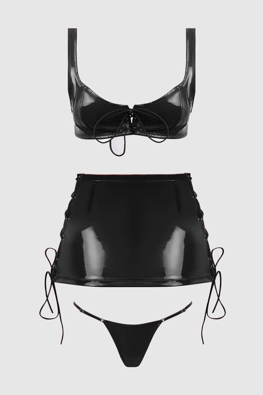 Trinity Vinyl Lace-Up Set