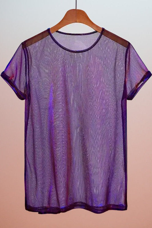 Glossy Mesh Shirt