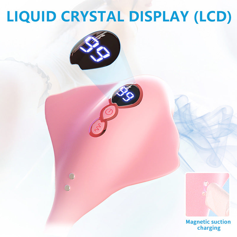 Women's Manta Ray Telescopic Sucking Vibrator Toy