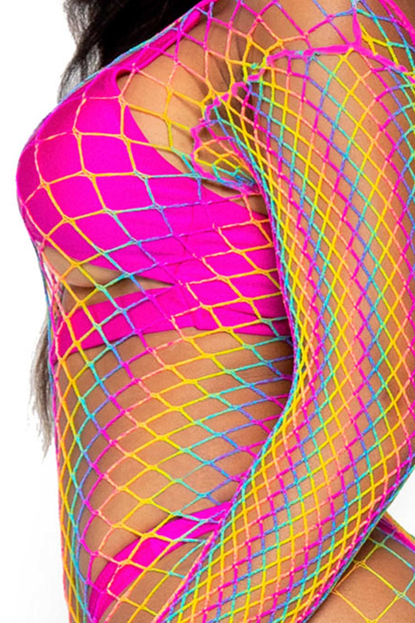 Rainbow Net Dress