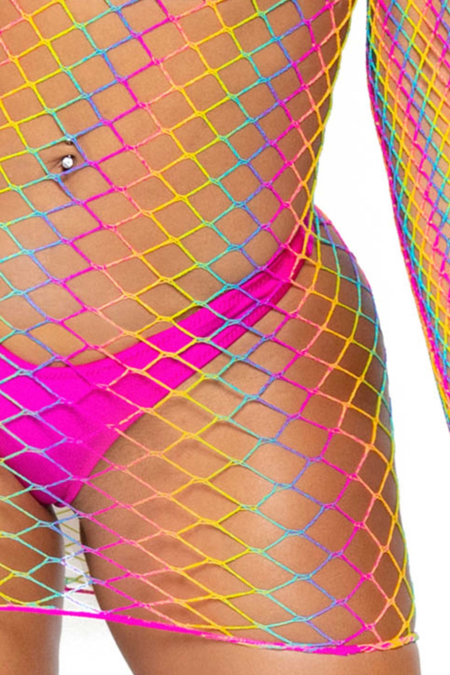 Rainbow Net Dress