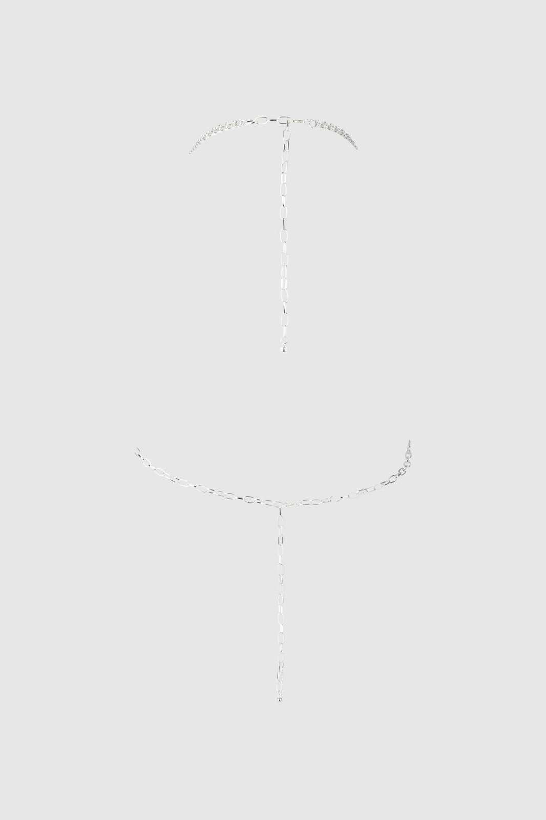 Open Front Rhinestone Top