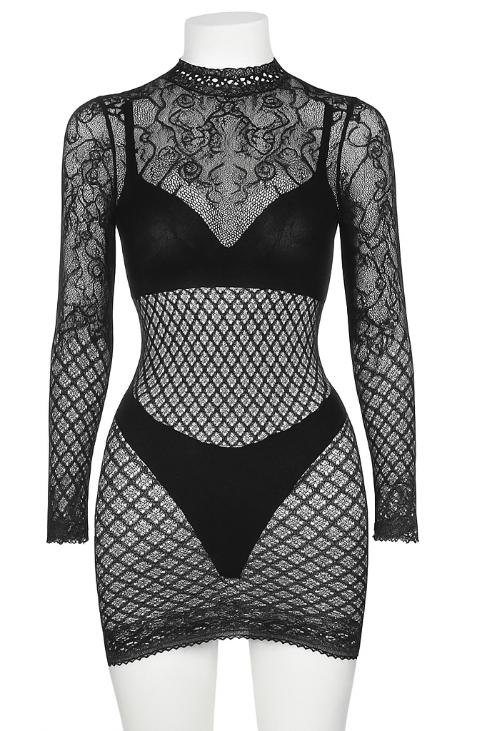 Net Elastic Dresses