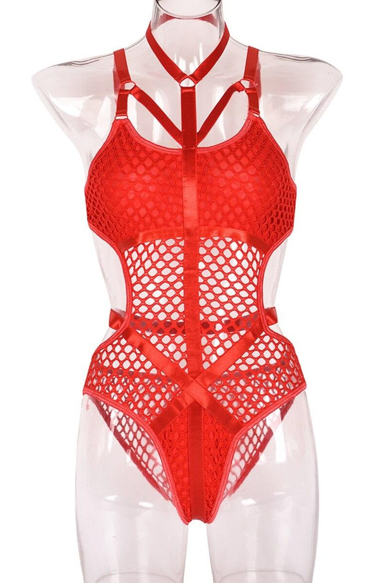 Fish Net-410 Bodysuit