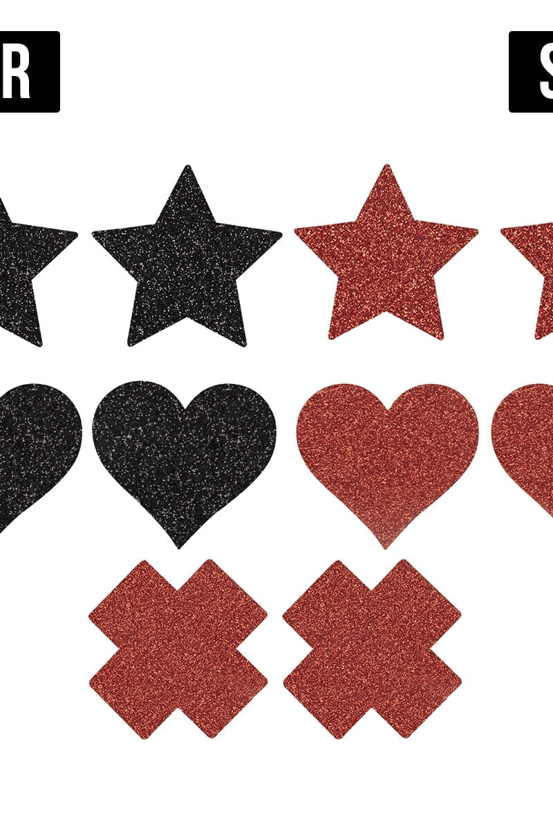 Disposable 5 Piece Nipple Sticker Set