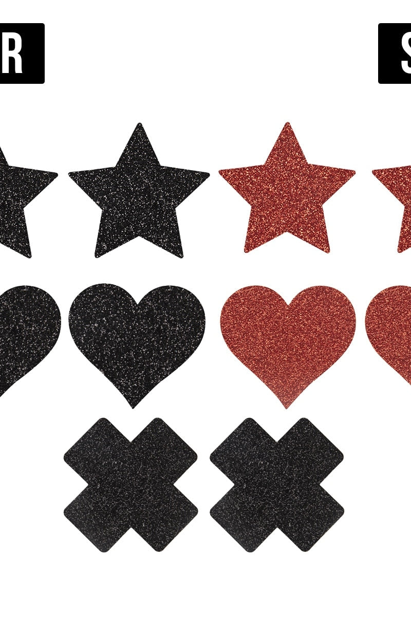 Disposable 5 Piece Nipple Sticker Set