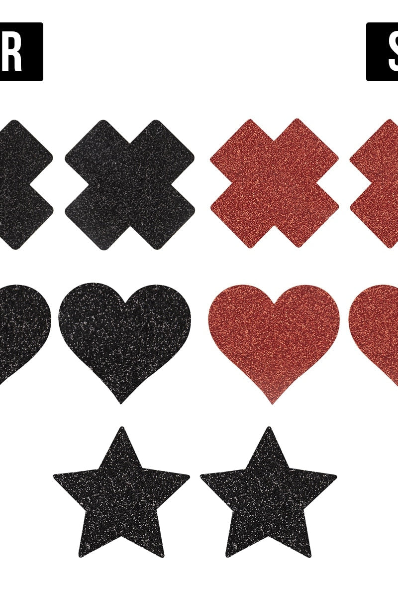 Disposable 5 Piece Nipple Sticker Set