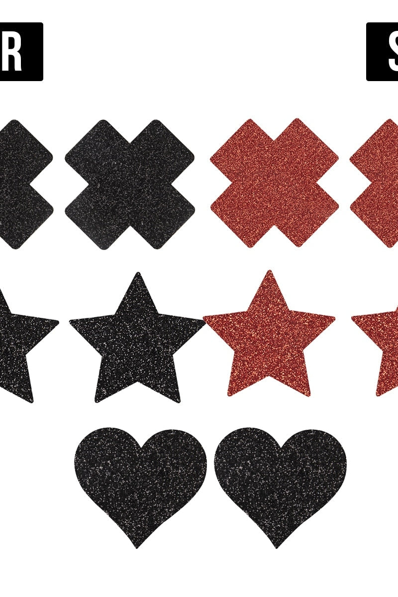 Disposable 5 Piece Nipple Sticker Set