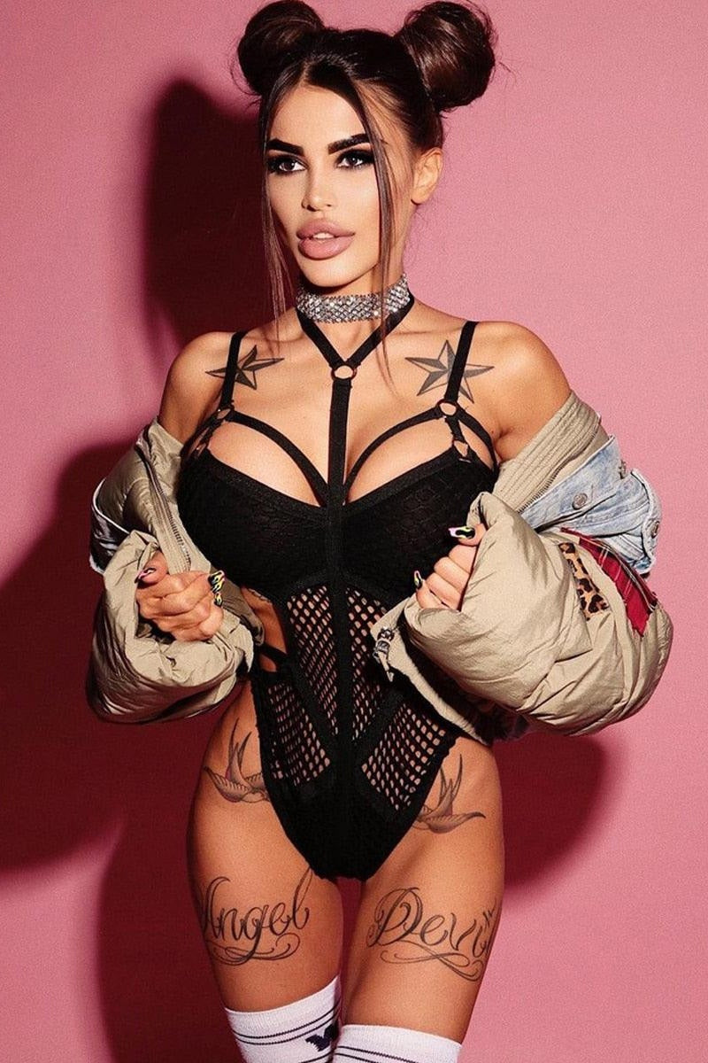 Fish Net-410 Bodysuit