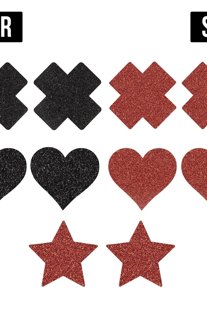 Disposable 5 Piece Nipple Sticker Set