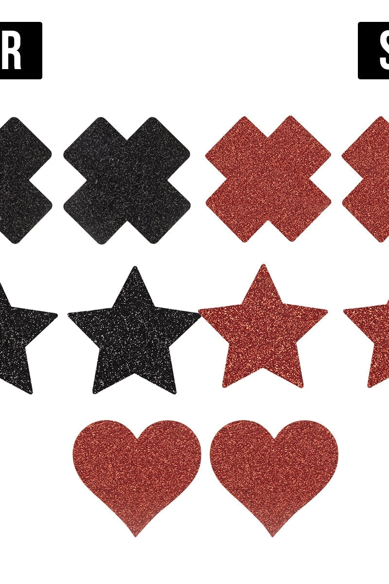 Disposable 5 Piece Nipple Sticker Set