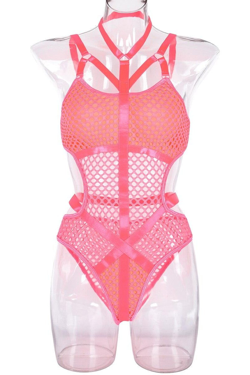 Fish Net-410 Bodysuit