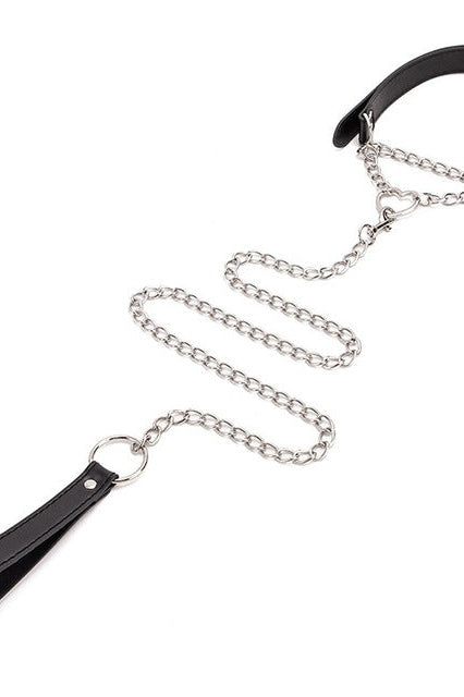 Faux Leather Collar and Leash