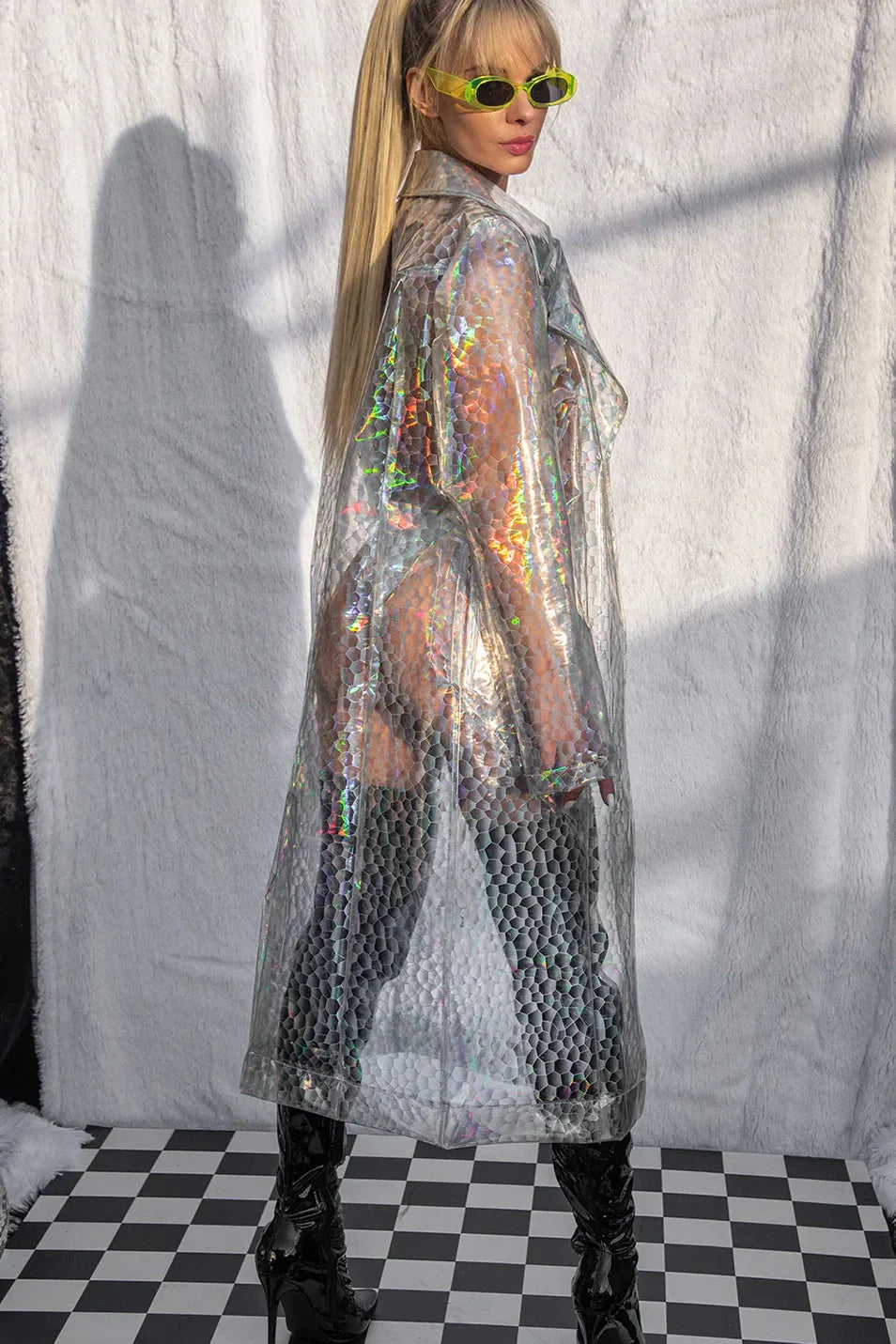 Transparent Trench Coat