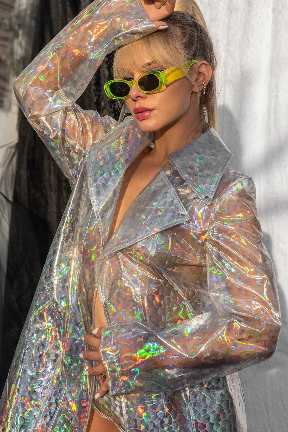 Transparent Trench Coat