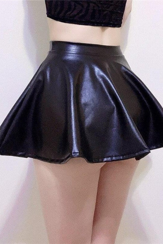 Flared Pleated Skirt