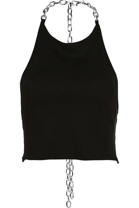 Chain Back Crop Top