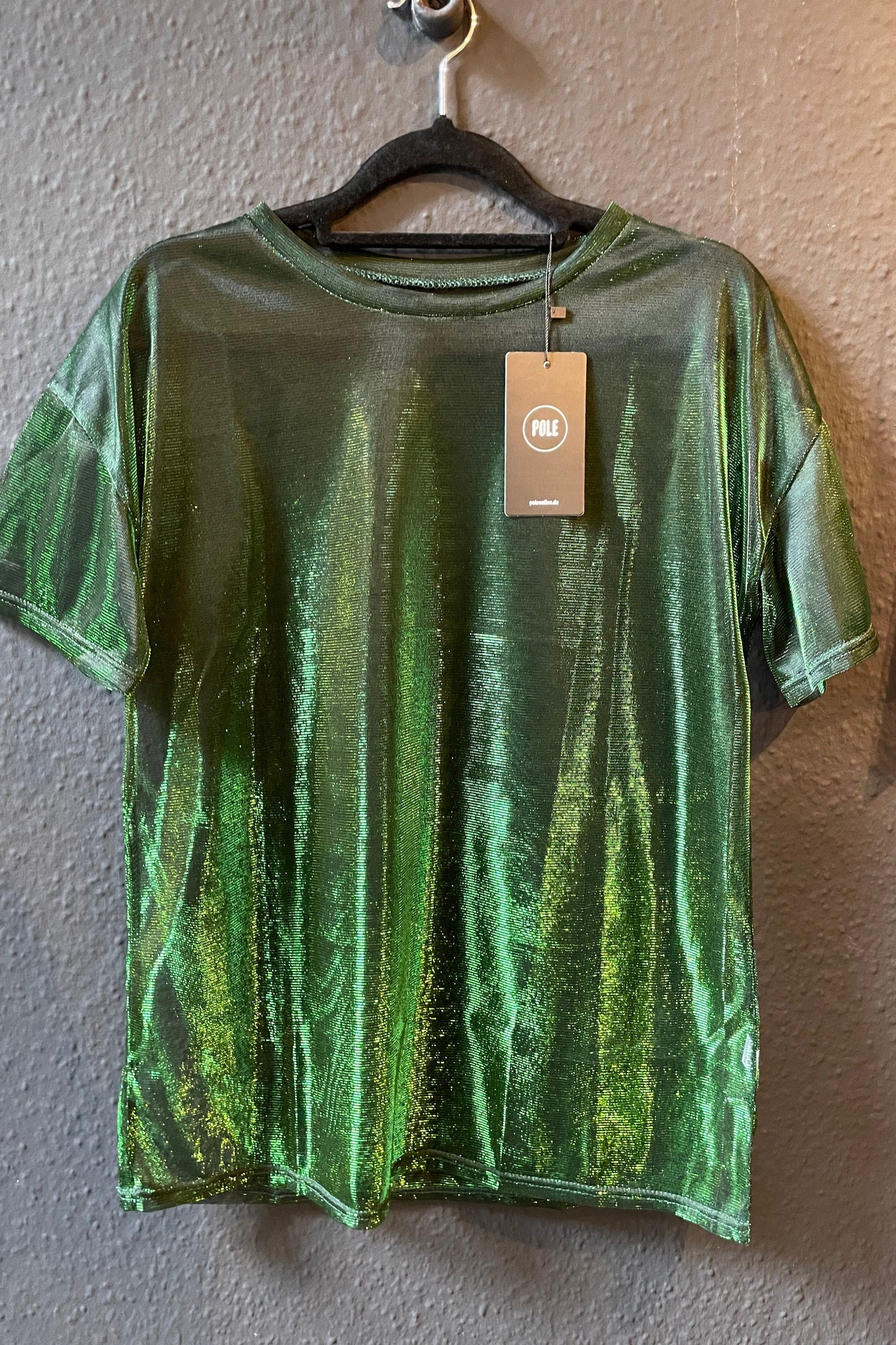 Transparent Glossy Round Neck T-shirt