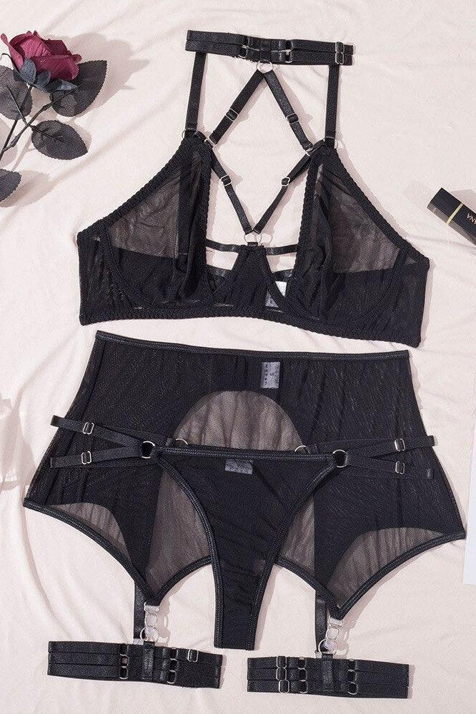 Halter Mesh Playsuit