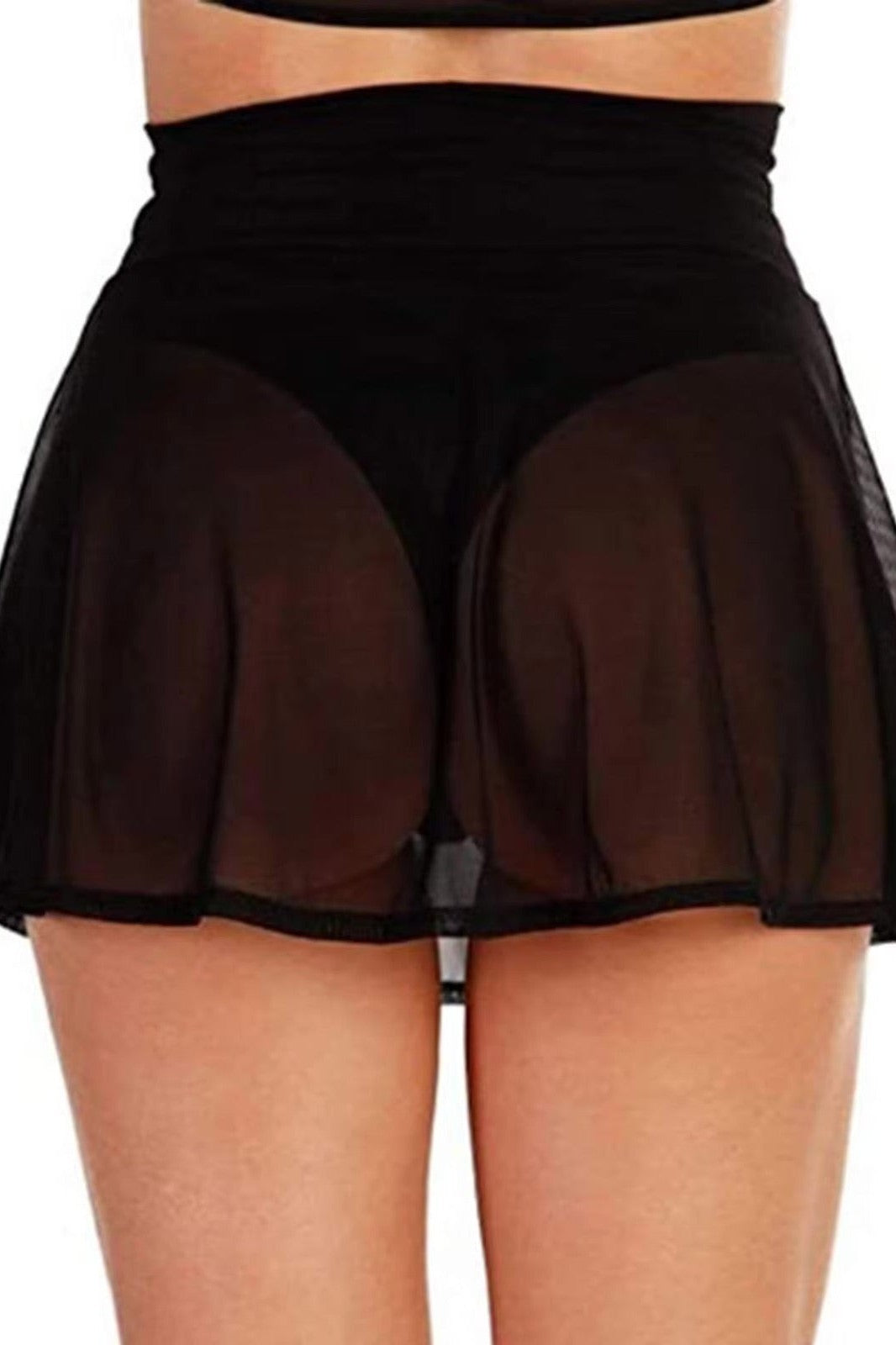 Mesh Wrap Skirt