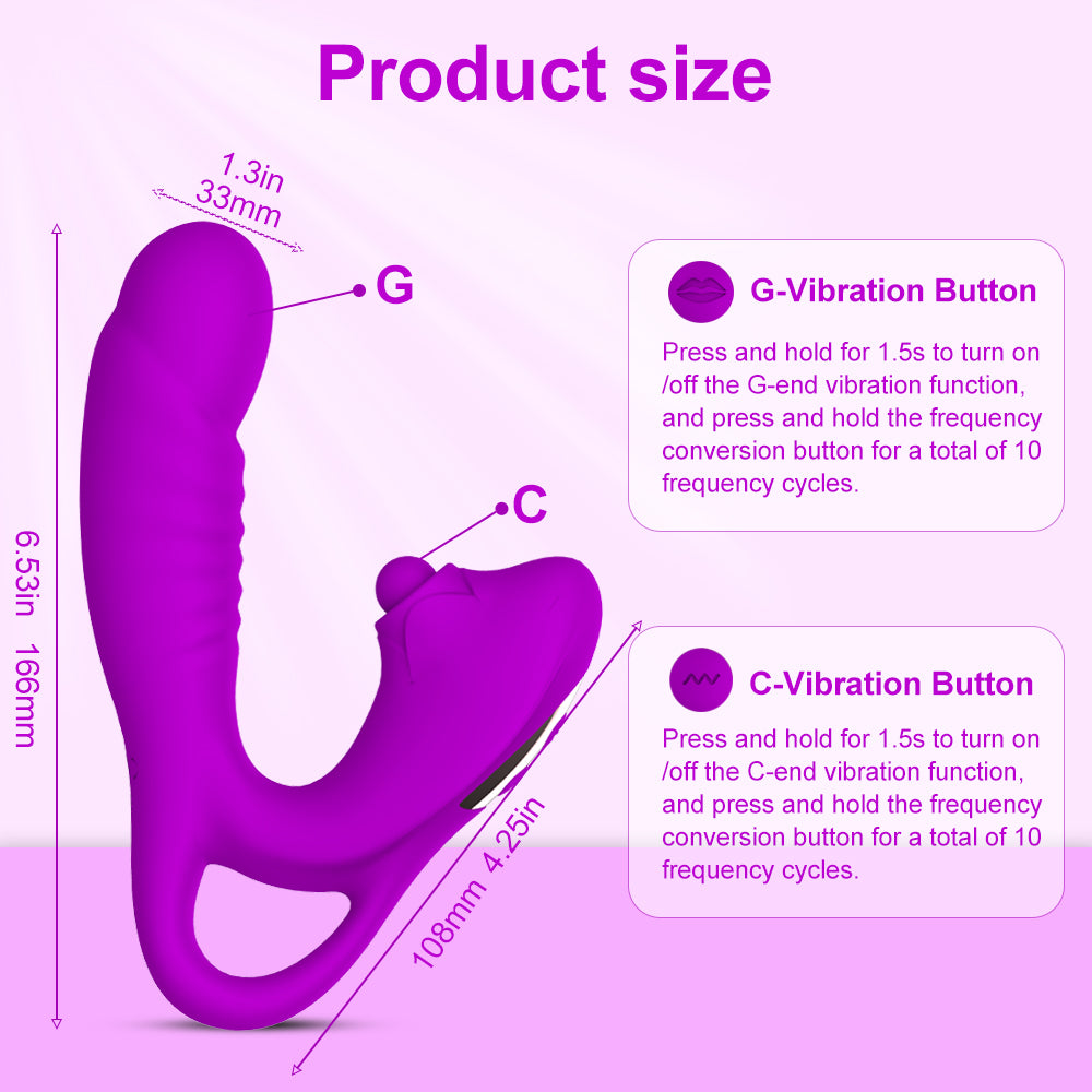 Bendable Silent Vibrator- Women Dual Motor Big Dildo, Handle Female Vibrator- Adult- Sex- Toy With 10 Vibration Modes