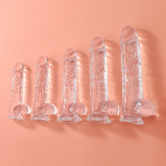 Seven Models Full Series Transparent Female Dildo
