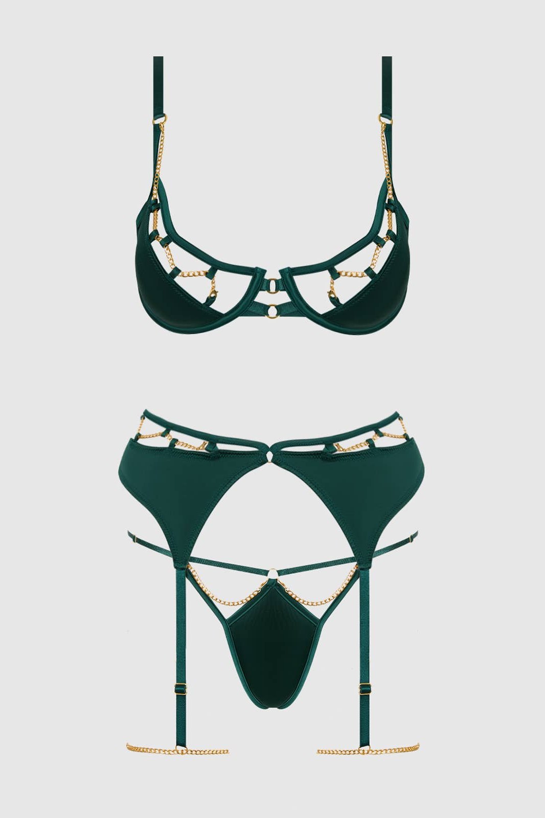 Satin and Chain Set