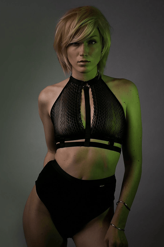 Characteristic Black Lace Set