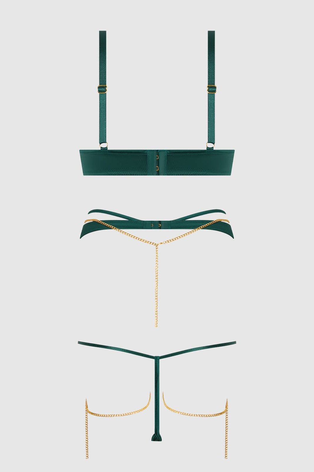 Satin and Chain Set