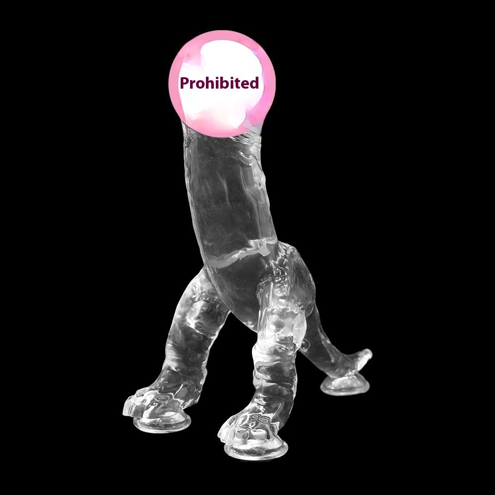 Special-shaped Dinosaur Simulation Glass Dildo