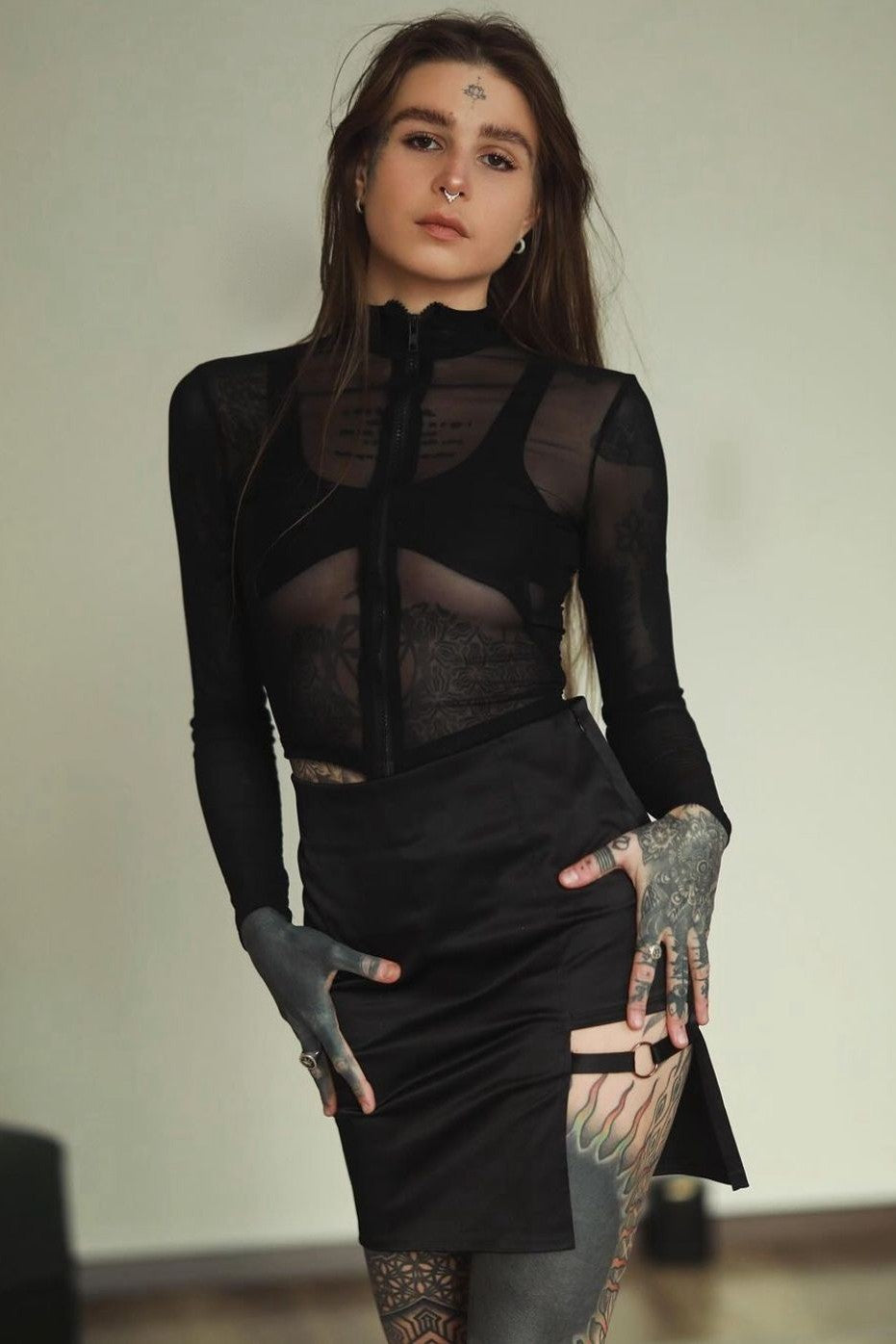 Irregular Mini Skirt