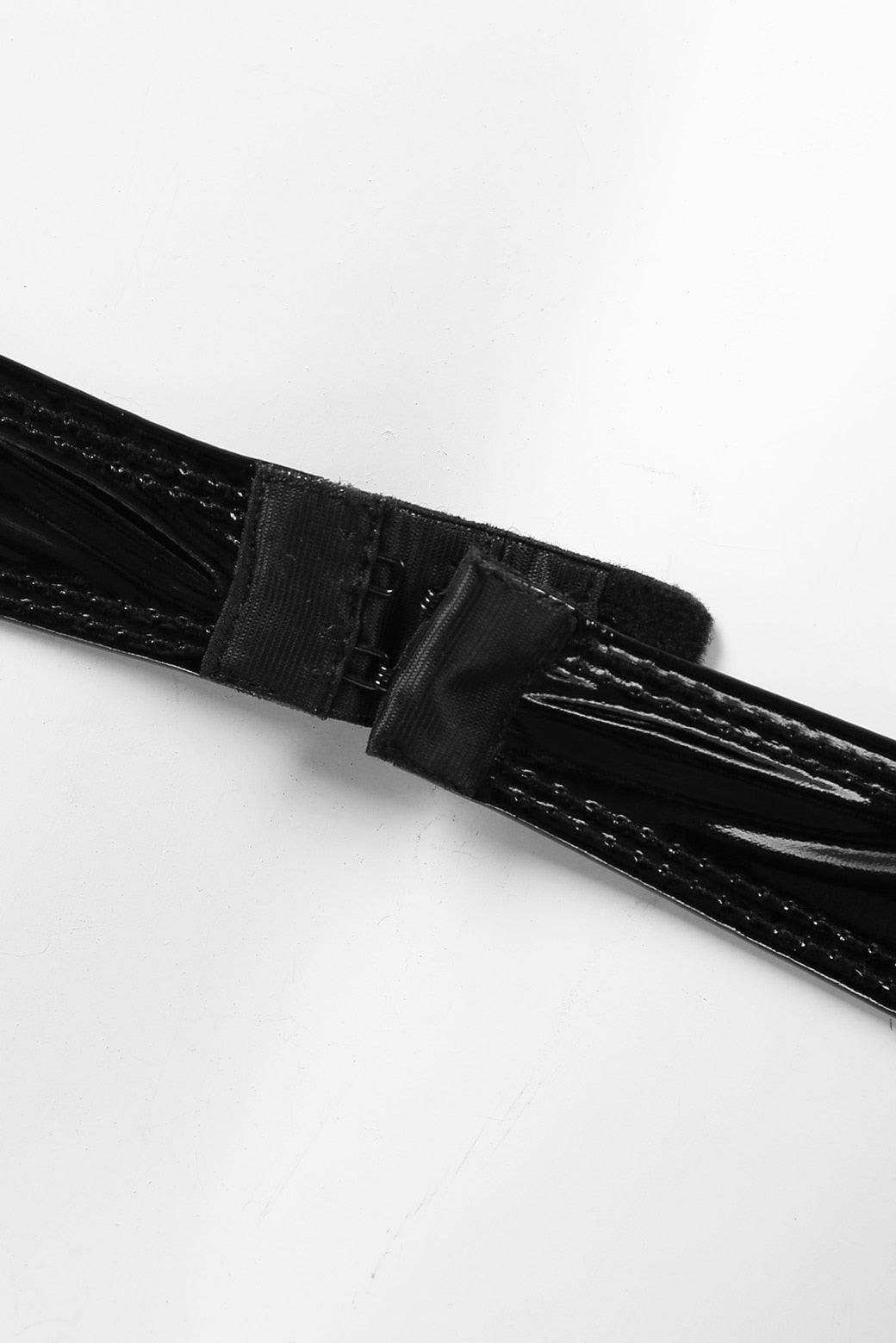 Crop Top Wet Look Patent Top