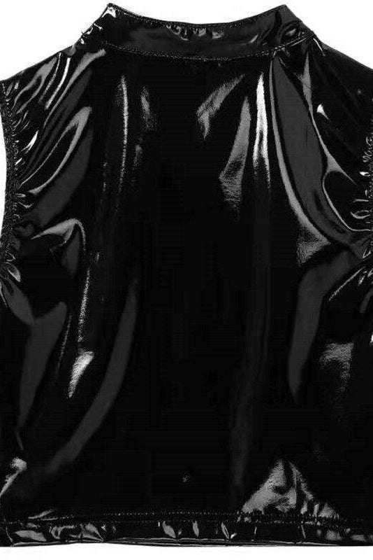Shiny Vest Deep U Top