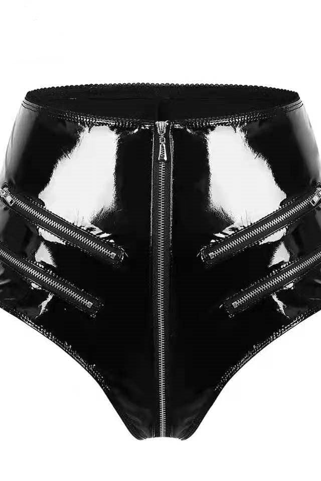 Crotch PVC Short Pants
