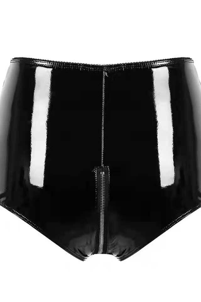 Crotch PVC Short Pants