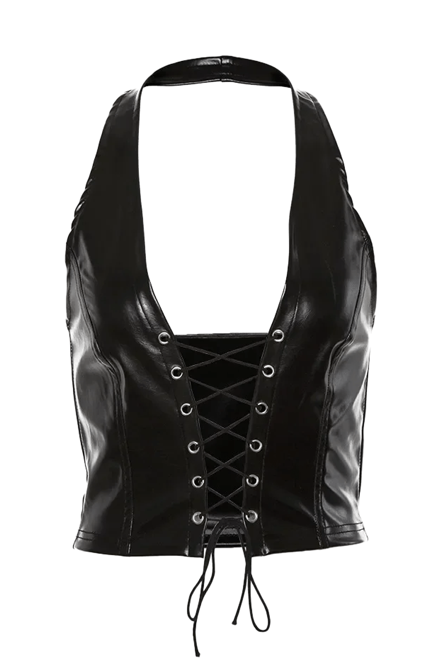 Backless Tie Up Crop Top